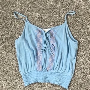 Baby Blue Crop Top